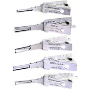 QiDAi LiShi Reading Lock Pick Set, 5-Piece Kit 2-in-1 Car Lock Pick Tools,HU66 HU92 HU83 HU64 HU101 LiShi Tools for Locksmith,Auto Worker,Open Car Lock Quickly