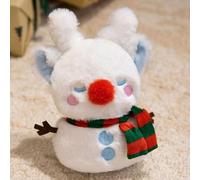 Qidures Christmas Santa Soft Plush Toy, 18cm Plushi Plush Snowman Squishy Christmas PlushPillows Soft Toy, Stuffed Animal Snowman Plushi ForChristmas Xmas Party Favor Stocking Fillers