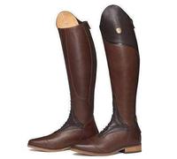 QIeAny Autumn Tall Boots Equestrian(34-48), Western Style Long Boots, Wear-resistant + Back Zipper, Unisex/Slip Resistant, Knee High/Mid Heel (3-5cm), For Spring/Autumn,38,Brown