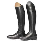 QIeAny Autumn Tall Boots Equestrian(34-48), Western Style Long Boots, Wear-resistant + Back Zipper, Unisex/Slip Resistant, Knee High/Mid Heel (3-5cm), For Spring/Autumn,37,Black