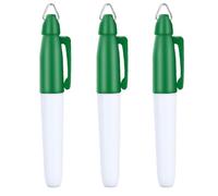 Qiebenav 3-Piece Practical Golf Ball Line Pen, Clear, Handwriting Comfortable to Hold, Long Life, Reliable Golf Marking Pen for Golf Lovers, Green