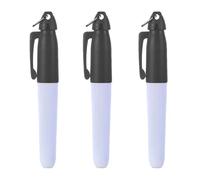 Qiebenav 3Pcs Practical Golf Ball Line Pen, Clear, Handwriting Comfortable to Hold, Long Service Life Reliable Golf Marker Pen for Golf Lovers Black
