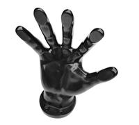 Qiebenav Ball Holder 22 x 17 x 8 cm, Wall Handball, Ultra Safe Stable Basketball Holder, Wall Mounted, Football Ball Holder Hand for Basketball, Football, Volleyball, Football, Rugby Black