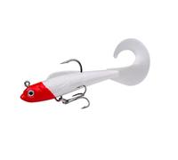 Qiebenav Curly Tail Fishing Bait Simulation Design Lure 8.5cm/8.7g Soft Fishing Lure Realistic Design Paddle Tail Swim Bait for Saltwater Freshwater Trout E