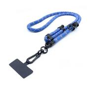 Qiebenav Durable Phone Latches Adjustable Crossbody Phone Straps 10mm Mobile Phone Patch Tether Tab Nylon Outdoor Neck Phone Strap Cellphone Accessories Light Blue