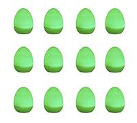 Qiebenav Easter egg lamp 12Pcs Eggs Lights LED Glowing Warm Light Plastic Bottom Switch Party Home Night Lamps Decor Green