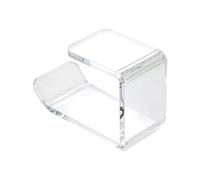 Qiebenav Gaming Headset Holder Heavy-duty Headphone Stand Acrylic Hanger Under-desk Mount Modern U-shape Design Universal Home Office Clear