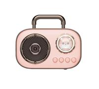 Qiebenav Lightweight Speaker Compact Sure Here's A Product Title for Listing 1 Set Wireless Portable Bluetooth-compatible Long Battery Life Subwoofer Music Pink