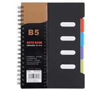 Qiebenav Office Notebook Business Premium Thickened Page Spiral with Dividers A5/b5 Size Smooth Writing Coil Ring Daily Planner B5