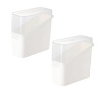 Qiebenav Refrigerator Cheese Box Food-grade Crisper 2/3 Pcs Food Grade Bpa Storage Transparent Container for Sliced Butter Vegetables Fruits Durable 2pcs