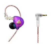 Qiebenav Stage Monitor Earphone In-ear Wired Headphones with Powerful Φ10mm Magnetic Coil Hifi Sound Subwoofer Phone Running Sports Multicolor With Mic