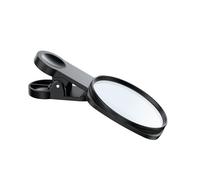 Qiebenav Universal Phone Selfie Mirror Rear Camera Enhancement Portable Anti-slip for Mobile Clear Reflection Clip-on Attachment Enhanced Selfies Black