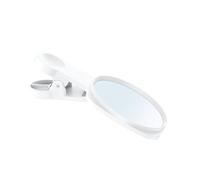Qiebenav Universal Phone Selfie Mirror Rear Camera Enhancement Portable Anti-slip for Mobile Clear Reflection Clip-on Attachment Enhanced Selfies White
