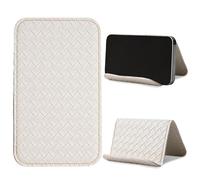 QIELIZI Airplane Travel Essentials for Flying Flex Flap Cell Phone Holder & Flexible Tablet Stand for Desk, Bed, Treadmill, Home & in-Flight Airplane Travel Accessories(1-Woven White)