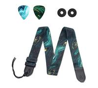 QIELIZI Guitar Strap, Guitar Strap, 1-green Quicksand, 1 Pack Of