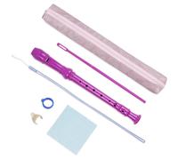QIELIZI Recorder Instrument for Beginner Adults,8-Hole Soprano Descant Recorder Music Flute with Cleaning Rod & Case Bag For Home Entertainment(6-Purple)