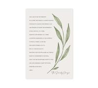 QIENAZIO Botanical Scripture The Serenity Prayer Canvas Art Wall Decor Posters Home Bar Restaurant Garage Cafe Logo Gifts 16x24inch(40x60cm)