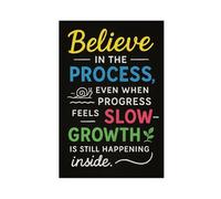 QIENAZIO Even If Progress Is Slow, Trust The Process, Growth Is still Happening within You Canvas Poster Wall Art Bedroom Office Kitchen Decor Gifts 20x30inch(50x75cm)