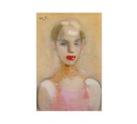QIENAZIO Helene Schjerfbeck - Circus Girl Canvas Modern Poster Wall Art Decor Prints Paintings Living Room Bedroom Decor 24x36inch(60x90cm)