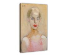 QIENAZIO Helene Schjerfbeck - Circus Girl Canvas Modern Poster Wall Art Decor Prints Paintings Living Room Bedroom Decor 12x18inch(30x45cm)