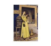 QIENAZIO Osman Hamdi Bey - Fountain of Miracles Canvas Poster Wall Art Bedroom Office Kitchen Decor Gifts 12x18inch(30x45cm)