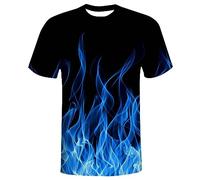 QiErDesign Men 3D Printed Short Sleeve T-Shirts Casual Graphics Tees, #03, S