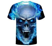 QiErDesign Men 3D Printed Short Sleeve T-Shirts Casual Graphics Tees, #10, XL