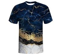 QiErDesign Men 3D Printed Short Sleeve T-Shirts Casual Graphics Tees, #13, Medium