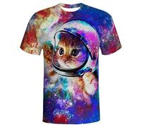 QiErDesign Men 3D Printed Short Sleeve T-Shirts Casual Graphics Tees, #17, S