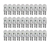 QIESCOL 30PCS Car 194 LED Bulbs, T10 W5W 6000K Wedge Auto License Plate Light Bulb, Universal 12V Vehicle Interior COB Led Light Replacement for Dashboard/Dome/Map/Door/Courtesy Bulbs (Blue)