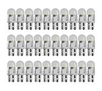 QIESCOL 30PCS Car 194 LED Bulbs, T10 W5W 6000K Wedge Auto License Plate Light Bulb, Universal 12V Vehicle Interior COB Led Light Replacement for Dashboard/Dome/Map/Door/Courtesy Bulbs (White)