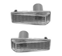 QIFANB 1248202321 2028201521 For Benz W124 R129 W140 W202 W201 Side Marker Fender Light Indicator Turn Signal Lamp Blinker Lamp(Gray)