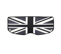 QIFANB Car Parcel Shelf Car Interior Trunk Window Pad For MINI For COOPER S For ONE F55 F56 F60 R56 R60 For COUNTRYMAN Decoration Retractable Cargo Cover(Black gray flag,B)