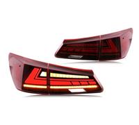 QIFANB LED Tail Lights Sequential Turn Signal Dynamic Start-up Animation Red Rear Lamps Assembly For Lexus IS250 IS350 ISF 2006-2013 Rear Light