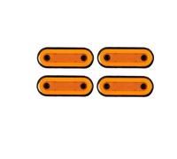 QIFANB Rear Tail Light 10pcs/4pcs 12V-24V Truck Side Marker Light LED Trailer Lights Reflector Van Clearance For Isuzu(4Pcs amber B)