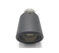 QIFHFBA Muffler Tail Pipe 1 Piece Curly Matt Carbon Exhaust Tip Muffler Pipe Car Accessories For BMW Exhaust Tail Muffler Tip Pipe(70MM IN 101MM OUT)