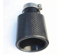 QIFHFBA Muffler Tail Pipe 1pcs Car Exhaust Pipe Modified 105 Mm 115 Mm Large Diameter Nozzle Oval Carbon Fiber Car Exhaust Muffler Exhaust Tail Muffler Tip Pipe(63-105mm)