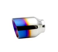 QIFHFBA Muffler Tail Pipe 1pcs Car Exhaust Tip 51mm 63mm Inter Slant 4'' Outlet Auto Muffler Tail Pipe Stainless Steel Nozzle Accessories Exhaust Tail Muffler Tip Pipe(L1DM2027q)