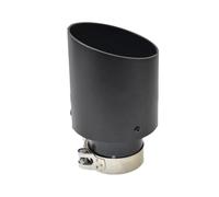 QIFHFBA Muffler Tail Pipe 1piece Aluminum Alloy Matte Black Stainless Steel Exhaust Muffler Car Auto Parts Modified Tip Tail Accessories Exhaust Tail Muffler Tip Pipe(73MM IN- 105MM OUT)