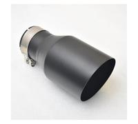 QIFHFBA Muffler Tail Pipe Stainless Steel Refitting Universal Black Muffler Tail Throat Car Exhaust Tip For Bmw For E90 W222 Exhaust Tail Muffler Tip Pipe(63MM IN 101MM OUT)