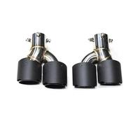 QIFHFBA Muffler Tail Pipe Steel Exhaust Tip Carbon Fiber Car Exhaust Pipe Muffler Tip Tailpipe 63mm Nozzle For BMW For G20 G21 330i 325i 2020+ Exhaust Tail Muffler Tip Pipe(Type E)
