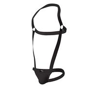 QIFLY Men’s See Through Singlet Sissy Mankini Underwear Men's Sexy Mankini Swimsuit Jockstrap Bodywear Underwear Singlet String Mankini for Men