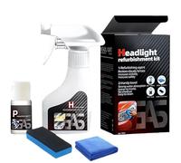 Qifor Headlight Restoration Kit, Easy to Use, Long-Lasting Clarity, Shine, Professional Headlight Restoration Kit for Foggy, Yellowed Lights (3PCS)