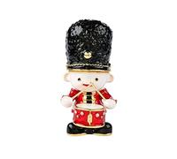 QIFU Hand Painted Big Head Soldier Style Trinket Box Hinged Unique Gift for Family