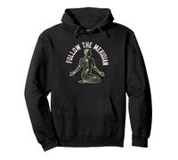 Qigong Breathing Exercise Meridian Lines Body Illustration Pullover Hoodie