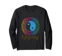 Qigong Pose Moving Meditation Chinese Chi Gung Qi Gong Long Sleeve T-Shirt