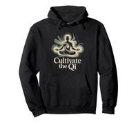 Qigong Practitioner Yin Yang Energy Mandala Meditation Art Pullover Hoodie