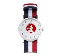 Qigong Wushu Teacher Tai Chi Pose Classic Braided Strap Watches for Women Trendy Quartz Watch