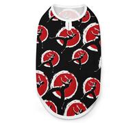 Qigong Wushu Teacher Tai Chi Pose Cute Dog Shirt Sleeveless Soft Breathable Pet Apparel Tank Top Summer Cool M