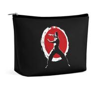Qigong Wushu Teacher Tai Chi Pose Cute Makeup Bag for Women Portable Cosmetic Pouch Lightweight Travel Toiletry Bags